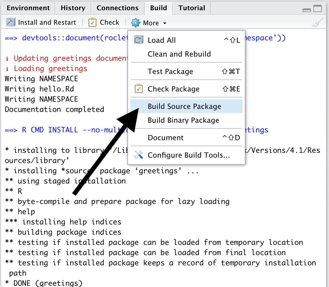 Build the source package