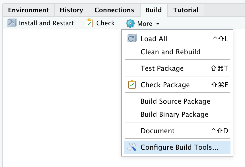 Configure Build tools